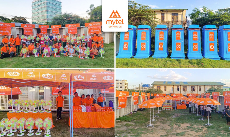 Mytel မှ ငလျင်ဒဏ်သင့်မိသားစုများအတွက် ယာယီကယ်ဆယ်ရေးအိမ် (၃၀) ကျော် မိသားစုဝင်များထံပေးအပ်